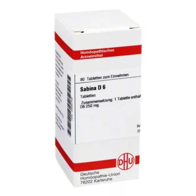 SABINA D 6 tabletter, 80 stk