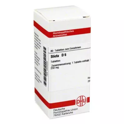 STICTA D 6 tabletter, 80 stk