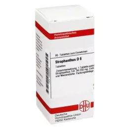 STROPHANTHUS D 6 tabletter, 80 stk