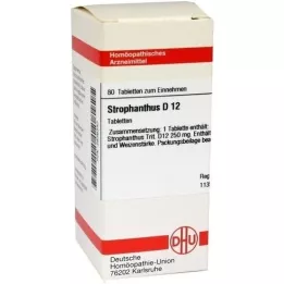 STROPHANTHUS D 12 tabletter, 80 stk