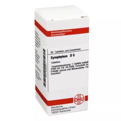 SYMPHYTUM D 6 tabletter, 80 stk