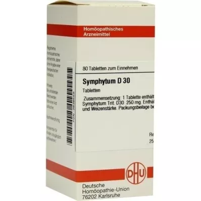 SYMPHYTUM D 30 tabletter, 80 stk