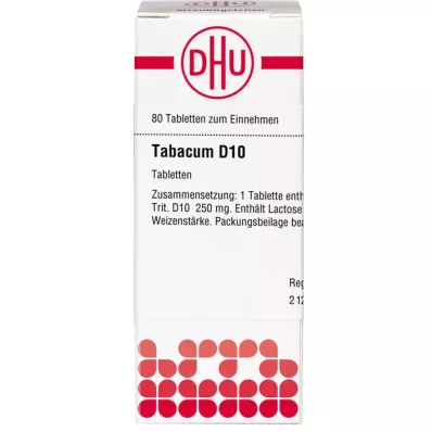 TABACUM D 10 tabletter, 80 stk