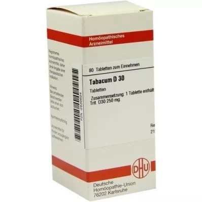 TABACUM D 30 tabletter, 80 stk