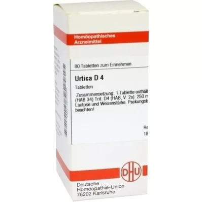 URTICA D 4 tabletter, 80 stk