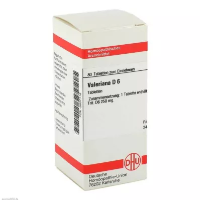 VALERIANA D 6 tabletter, 80 stk VALERIANA D 6 tabletter, 80 stk