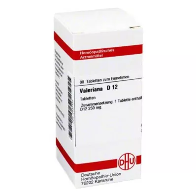 VALERIANA D 12 tabletter, 80 stk VALERIANA D 12 tabletter, 80 stk