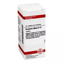 VERATRUM ALBUM D 12 tabletter, 80 stk