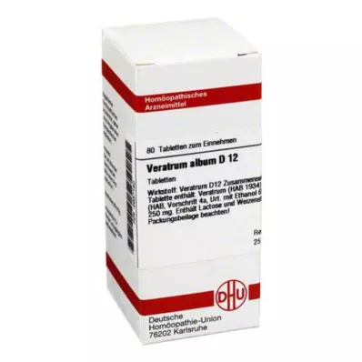 VERATRUM ALBUM D 12 tabletter, 80 stk