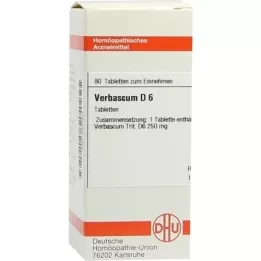 VERBASCUM D 6 tabletter, 80 stk