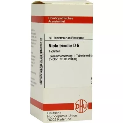 VIOLA TRICOLOR D 6 tabletter, 80 stk