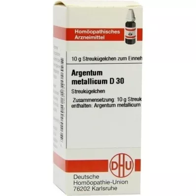 ARGENTUM METALLICUM D 30 globuler, 10 g