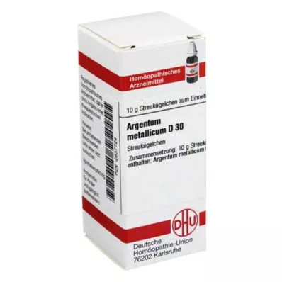 ARGENTUM METALLICUM D 30 globuler, 10 g ARGENTUM METALLICUM D 30 globuler, 10 g