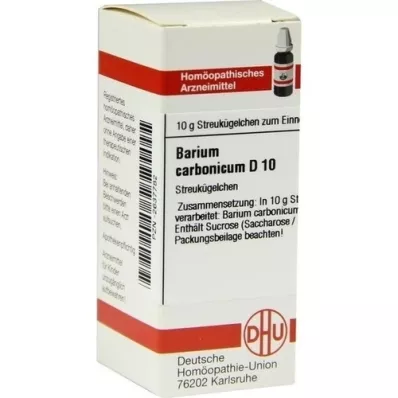 BARIUM CARBONICUM D 10 kuler, 10 g