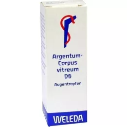 ARGENTUM CORPUS Vitreum D 6 øyedråper, 10 ml
