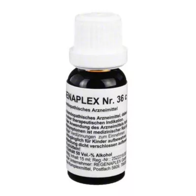 REGENAPLEX Nr. 36 c dråper, 15 ml REGENAPLEX Nr. 36 c dråper, 15 ml