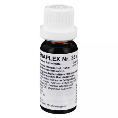 REGENAPLEX Nr. 38 c dråper, 15 ml REGENAPLEX Nr. 38 c dråper, 15 ml