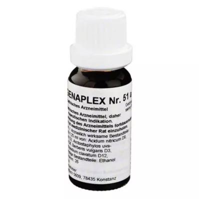 REGENAPLEX Nr. 51 a dråper, 15 ml REGENAPLEX Nr. 51 a dråper, 15 ml