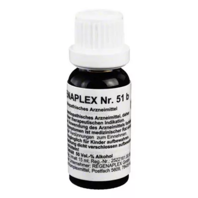 REGENAPLEX No.51 b dråper, 15 ml REGENAPLEX No.51 b dråper, 15 ml