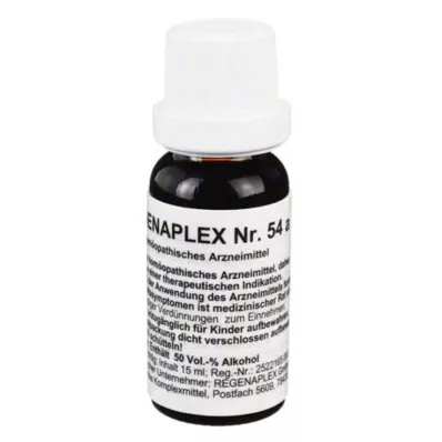 REGENAPLEX Nr. 54 a dråper, 15 ml REGENAPLEX Nr. 54 a dråper, 15 ml