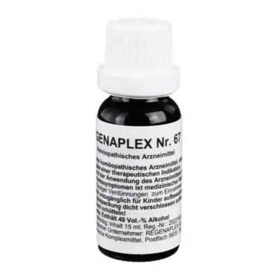 REGENAPLEX Nr. 67 dråper, 15 ml REGENAPLEX Nr. 67 dråper, 15 ml