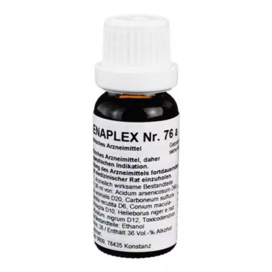 REGENAPLEX Nr. 76 a dråper, 15 ml REGENAPLEX Nr. 76 a dråper, 15 ml
