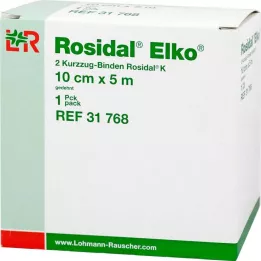 ROSIDAL Elko 10 cmx5 m kort strekkbandasje, 2 stk