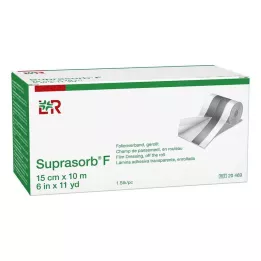 SUPRASORB F Folier Sårbandasje 15 cmx10 m uste.rull, 1 stk