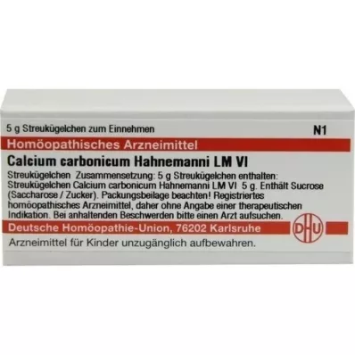 CALCIUM CARBONICUM Hahnemanni LM VI Globuler, 5 g