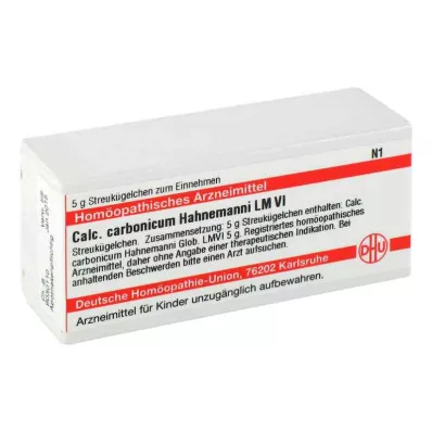 CALCIUM CARBONICUM Hahnemanni LM VI Globuler, 5 g CALCIUM CARBONICUM Hahnemanni LM VI Globuler, 5 g