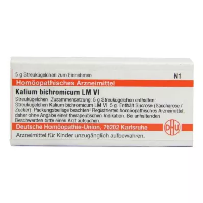 KALIUM BICHROMICUM LM VI Globuli, 5 g KALIUM BICHROMICUM LM VI Globuli, 5 g