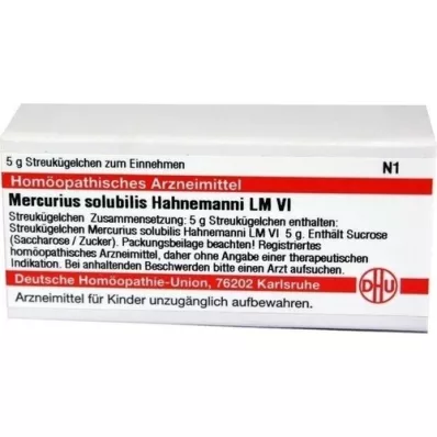 MERCURIUS SOLUBILIS Hahnemanni LM VI Globuler, 5 g