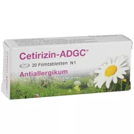 CETIRIZIN ADGC Filmdrasjerte tabletter, 20 stk