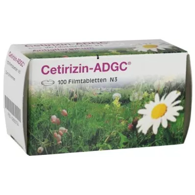 CETIRIZIN ADGC Filmdrasjerte tabletter, 100 stk