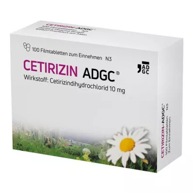 CETIRIZIN ADGC Filmdrasjerte tabletter, 100 stk CETIRIZIN ADGC Filmdrasjerte tabletter, 100 stk