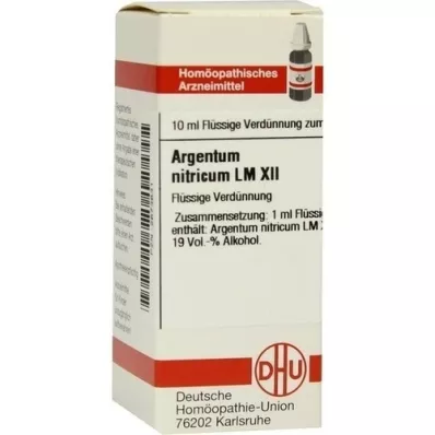 ARGENTUM NITRICUM LM XII Fortynning, 10 ml