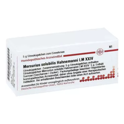 MERCURIUS SOLUBILIS Hahnemanni LM XXIV Globuler, 5 g
