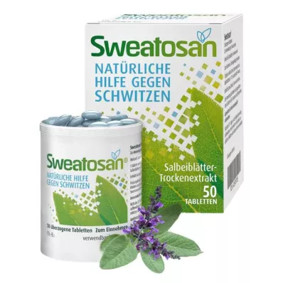 SWEATOSAN Belagte tabletter, 50 stk