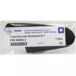 FINGERLING Lær størrelse 7 med bandasje, 1 stk