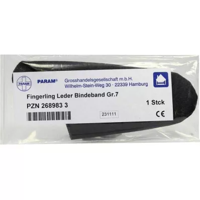 FINGERLING Lær størrelse 7 med bandasje, 1 stk