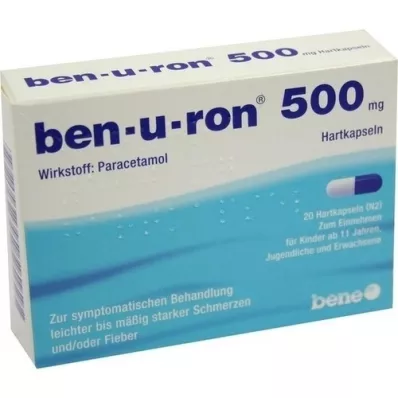 BEN-U-RON 500 mg kapsler, 20 stk