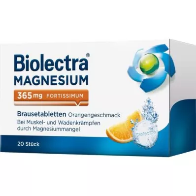 BIOLECTRA Magnesium 365 mg fortissimum Orange, 20 stk