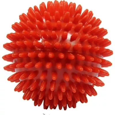 MASSAGEBALL Pinnsvinball 9 cm rød, 1 stk