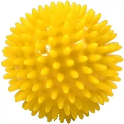 MASSAGEBALL Pinnsvinball 8 cm gul, 1 stk