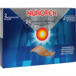 NUROFEN 24-timers smerteplaster 200 mg, 2 stk