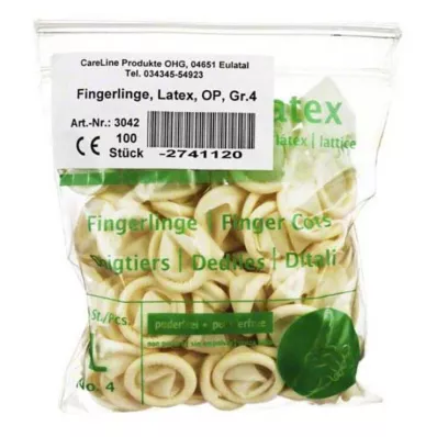 FINGERLING Latex OP Størrelse 4, 100 stk FINGERLING Latex OP Størrelse 4, 100 stk