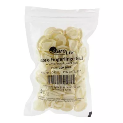 FINGERLING Latex OP Størrelse 3, 100 stk