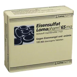 EISENSULFAT Lomapharm 65 mg belagt tablett, 100 stk