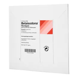 BETAISODONA Sårbind 10x10 cm, 10 stk