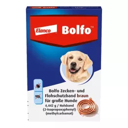 BOLFO Loppebånd brun for store hunder, 1 stk